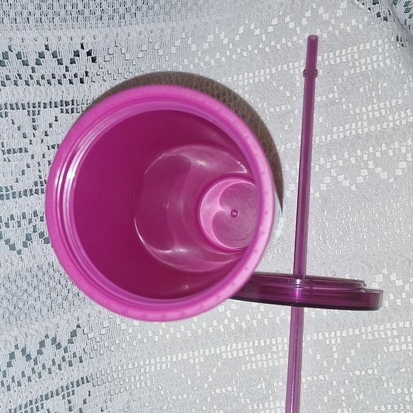 STARBUCKS COFFEE - RARE 2016 - Fuchsia Jelly Gummy Tumbler Cold Cup Venti 24oz - Picture 6 of 7